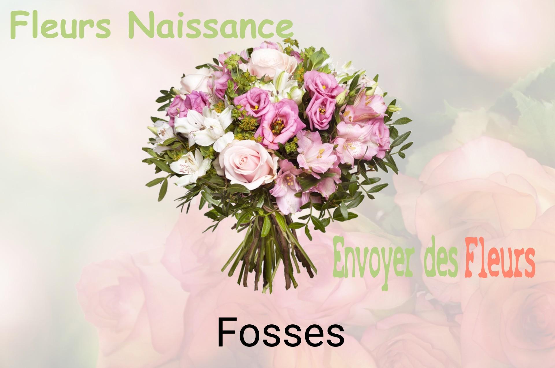 Bouquet de fleurs de naissance livré à Fosses